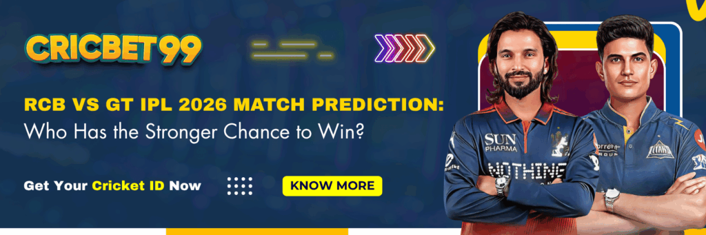 RCB vs GT IPL 2026 Match Prediction