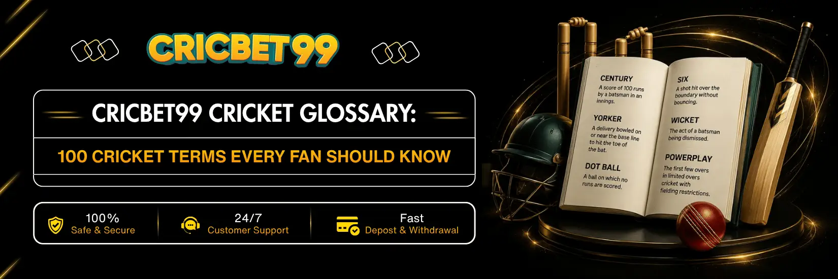 Cricbet99 Cricket Glossary 100 Cricket Terms Every Fan Should Know