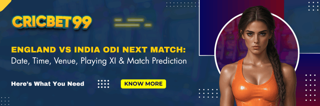 England vs India ODI Next Match Date, Time, Venue, Playing XI & Match Prediction