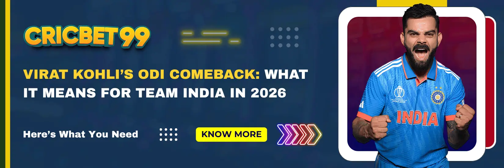 Virat Kohli’s ODI Comeback What It Means for Team India in 2026