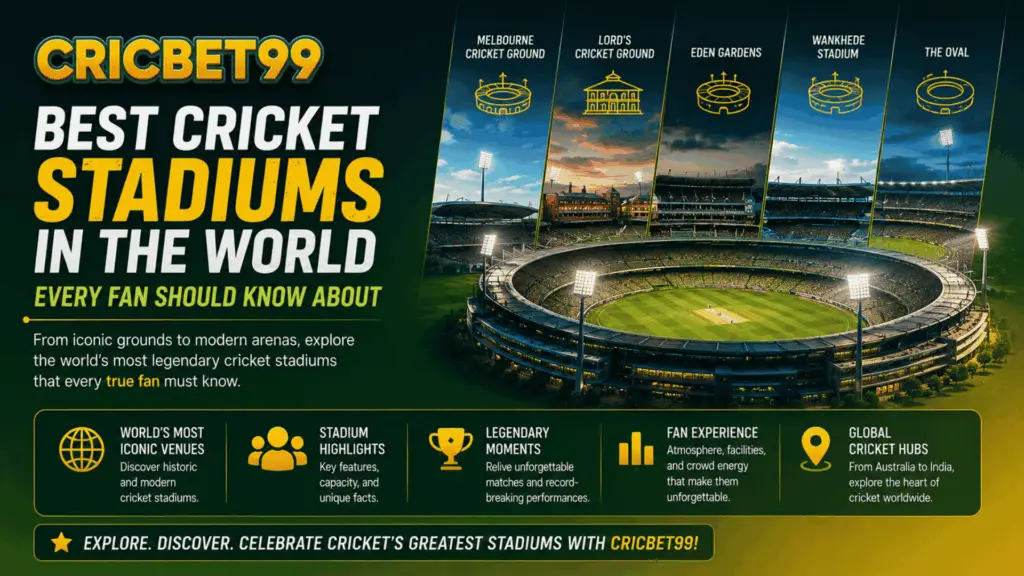 Best Cricket Stadiums in the World Every Fan Should Know About