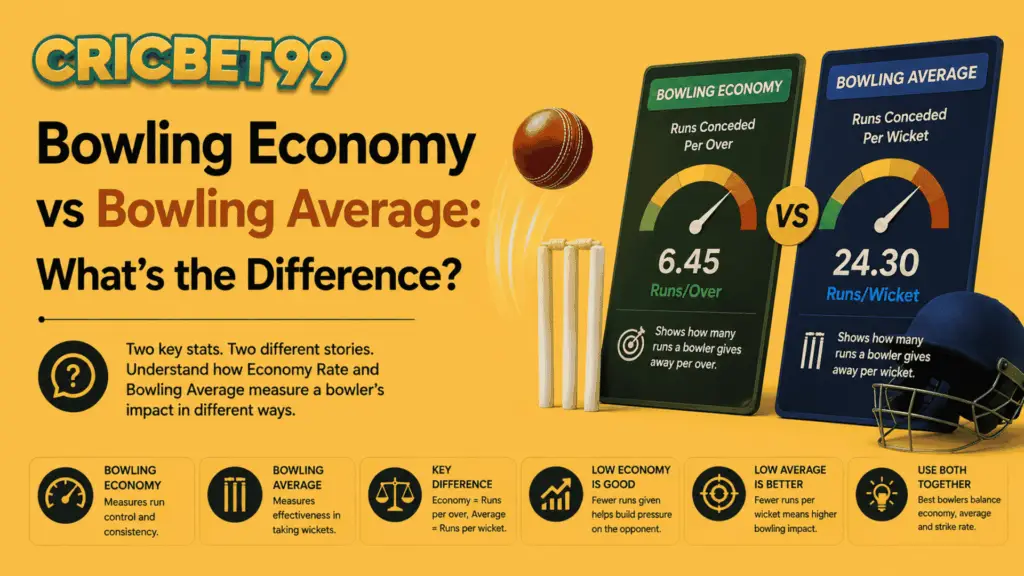 Bowling Economy vs Bowling Average What’s the Difference