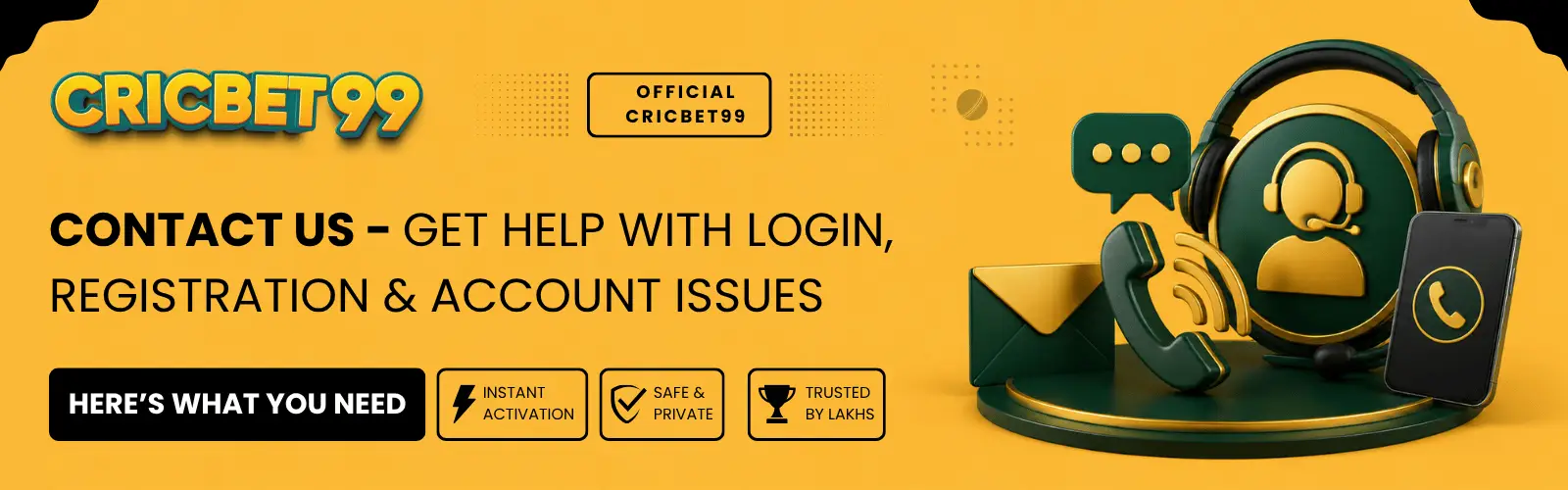 Cricbet99 Contact Us – Get Help with Login, Registration & Account Issues
