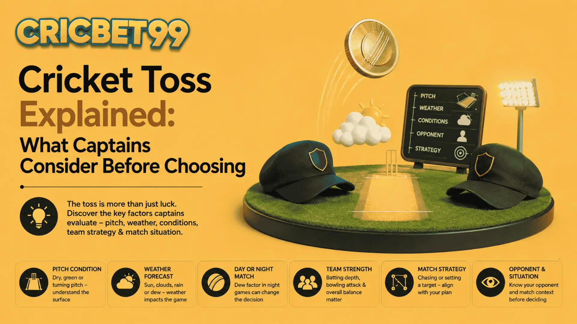 Cricket Toss Explained What Captains Consider Before Choosing