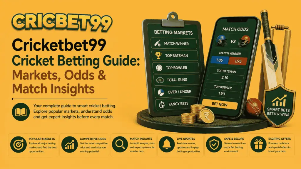 Cricketbet99 Cricket Betting Guide Markets, Odds & Match Insights