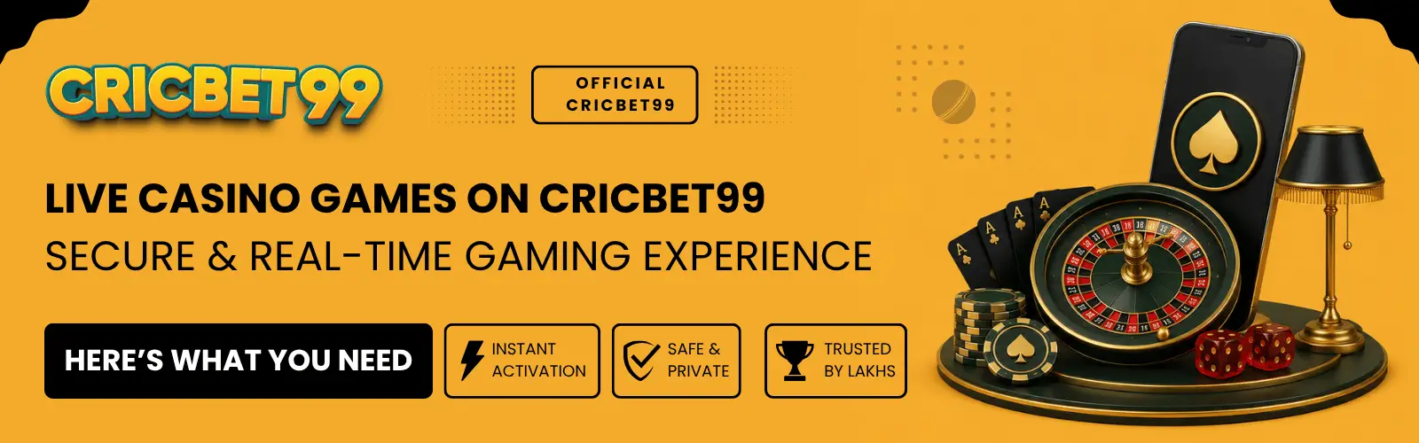 Live Casino Games on Cricbet99 – Secure & Real-Time Gaming Experience