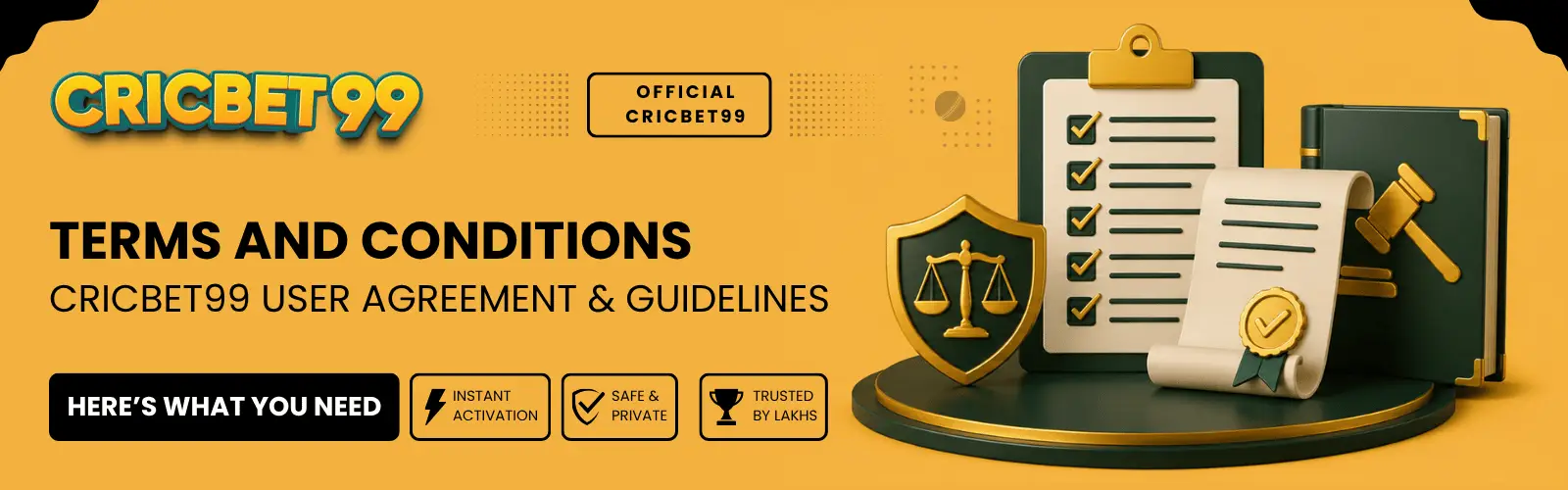 Terms and Conditions – Cricbet99 User Agreement & Guidelines