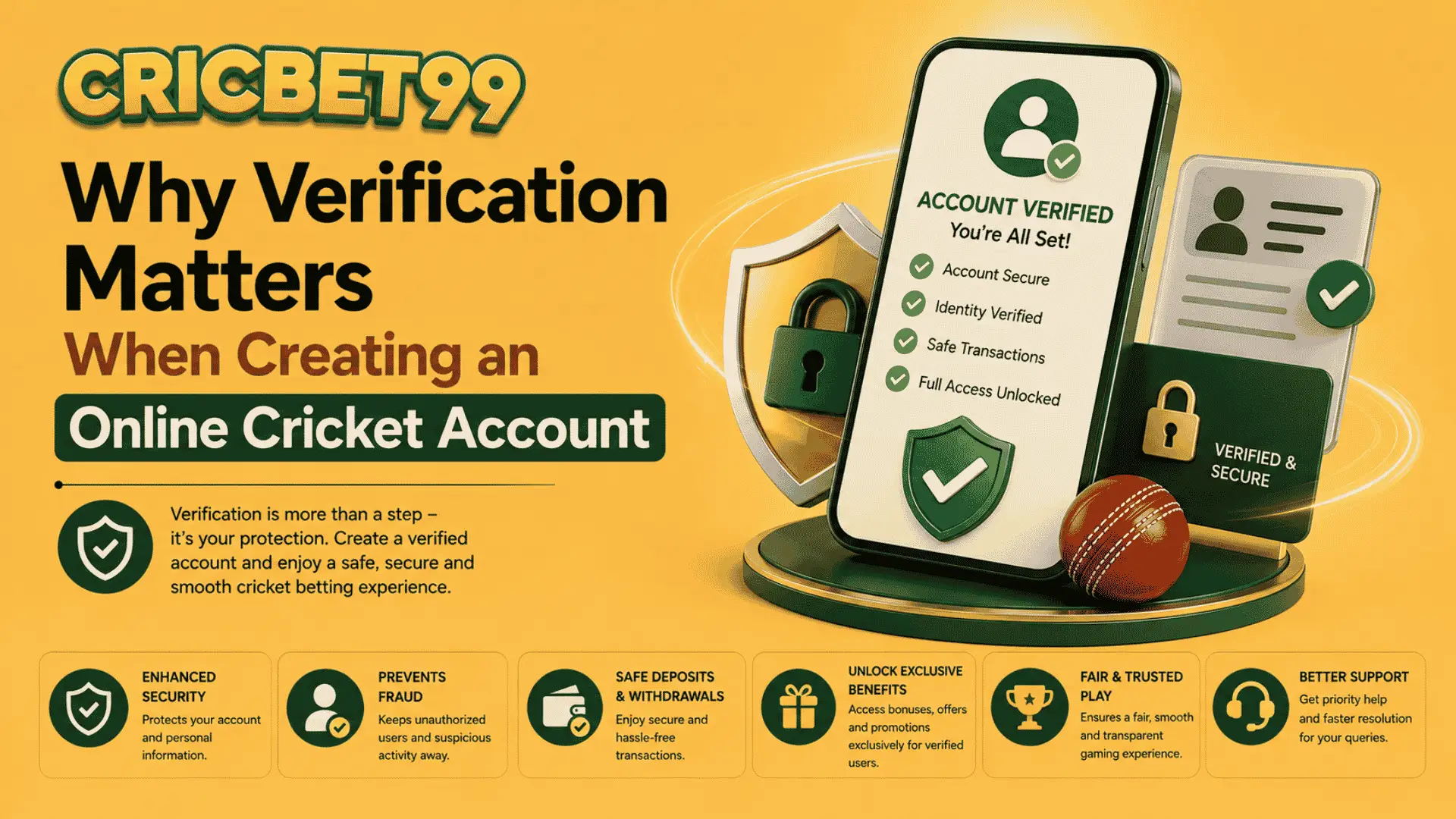 Why Verification Matters When Creating an Online Cricket Account