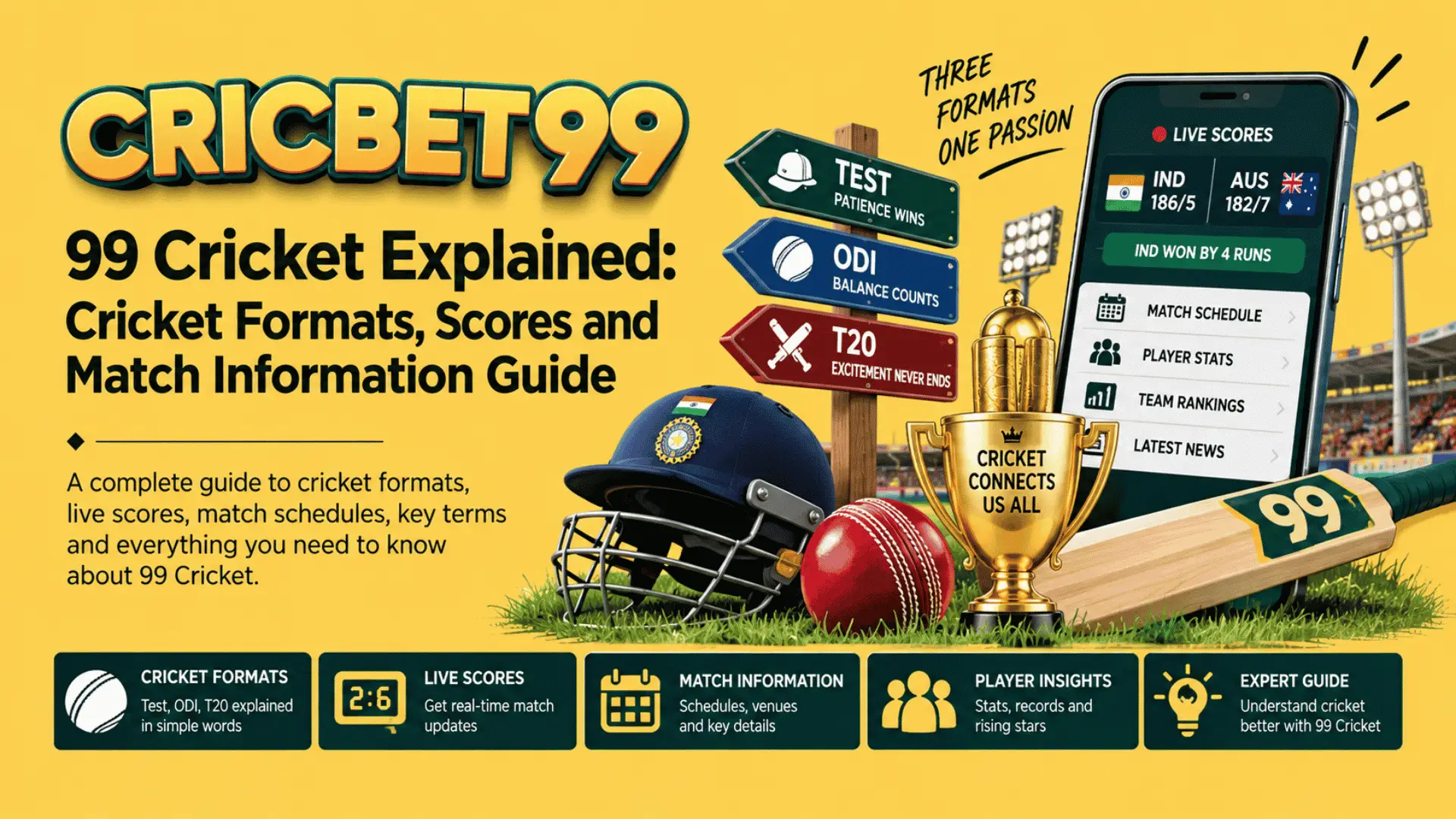 99 Cricket Explained Cricket Formats, Scores and Match Information Guide