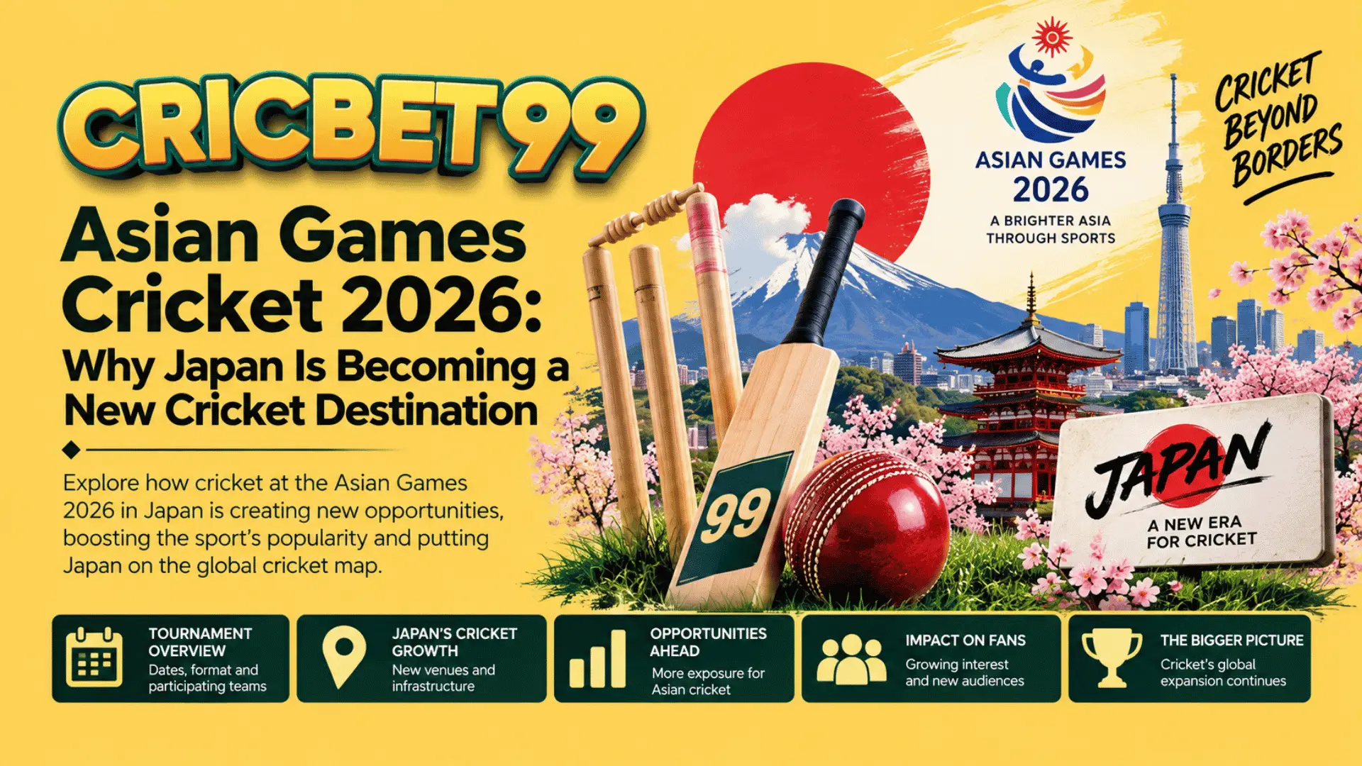 Asian Games Cricket 2026 Why Japan Is Becoming a New Cricket Destination