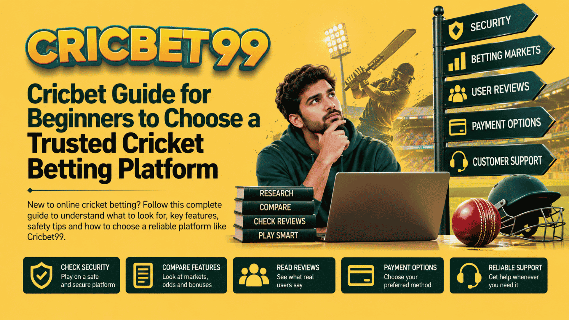 Cricbet Guide for Beginners to Choose a Trusted Cricket Betting Platform
