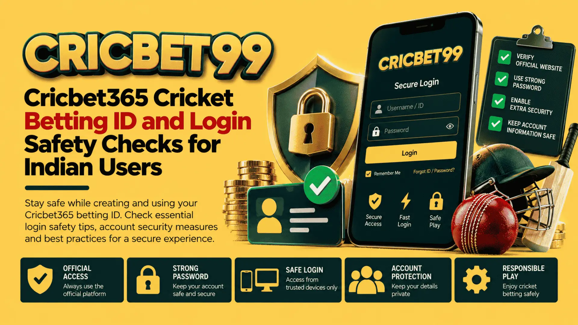 Cricbet365 Cricket Betting ID and Login Safety Checks for Indian Users