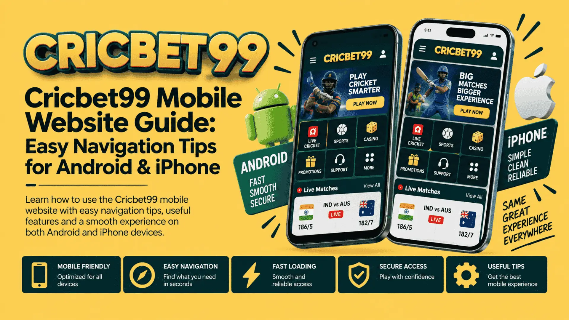Cricbet99 Mobile Website Guide Easy Navigation Tips for Android & iPhone