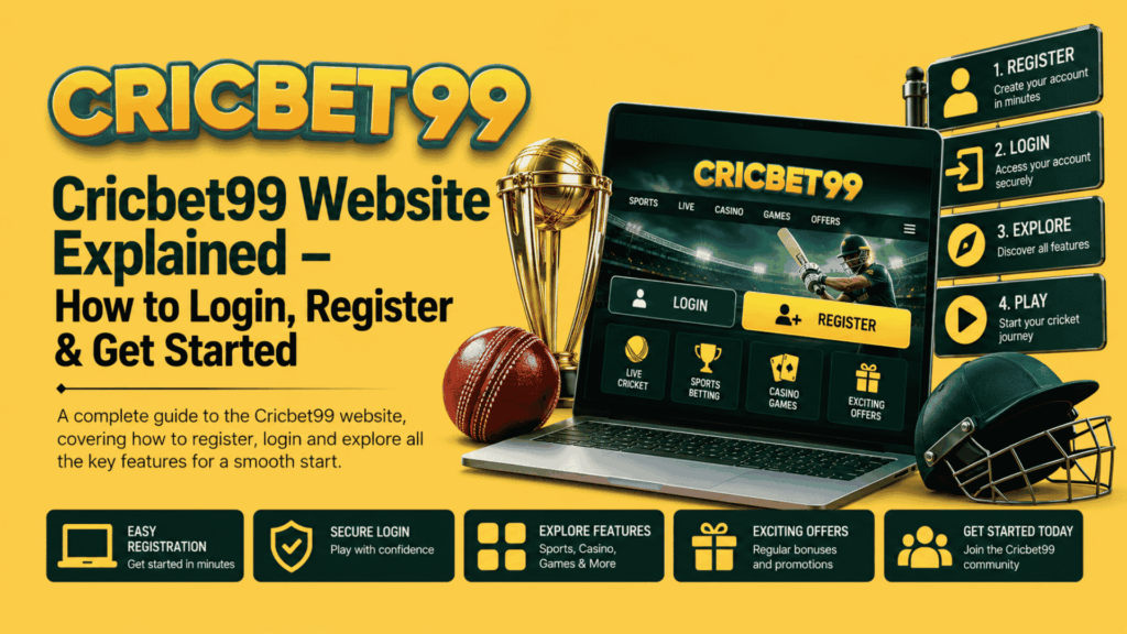 Cricbet99 Website Explained – How to Login, Register & Get Started