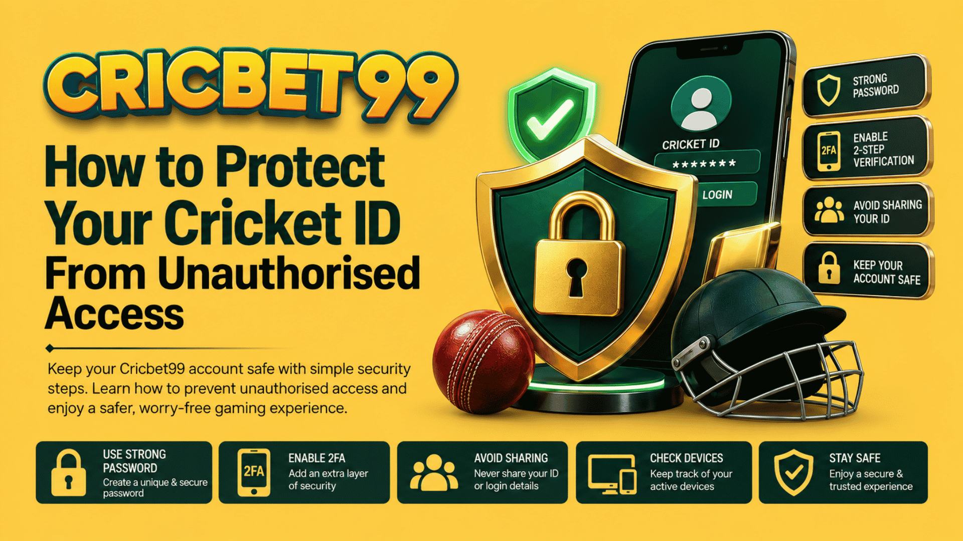 How to Protect Your Cricket ID From Unauthorised Access