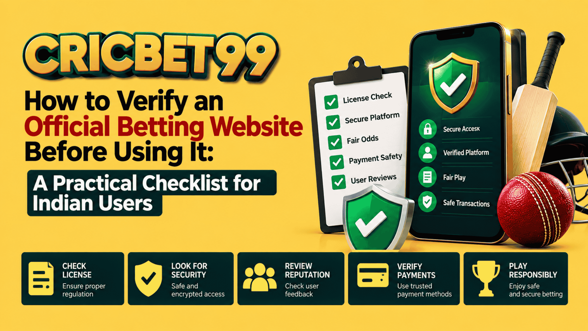 How to Verify an Official Betting Website Before Using It A Practical Checklist for Indian Users