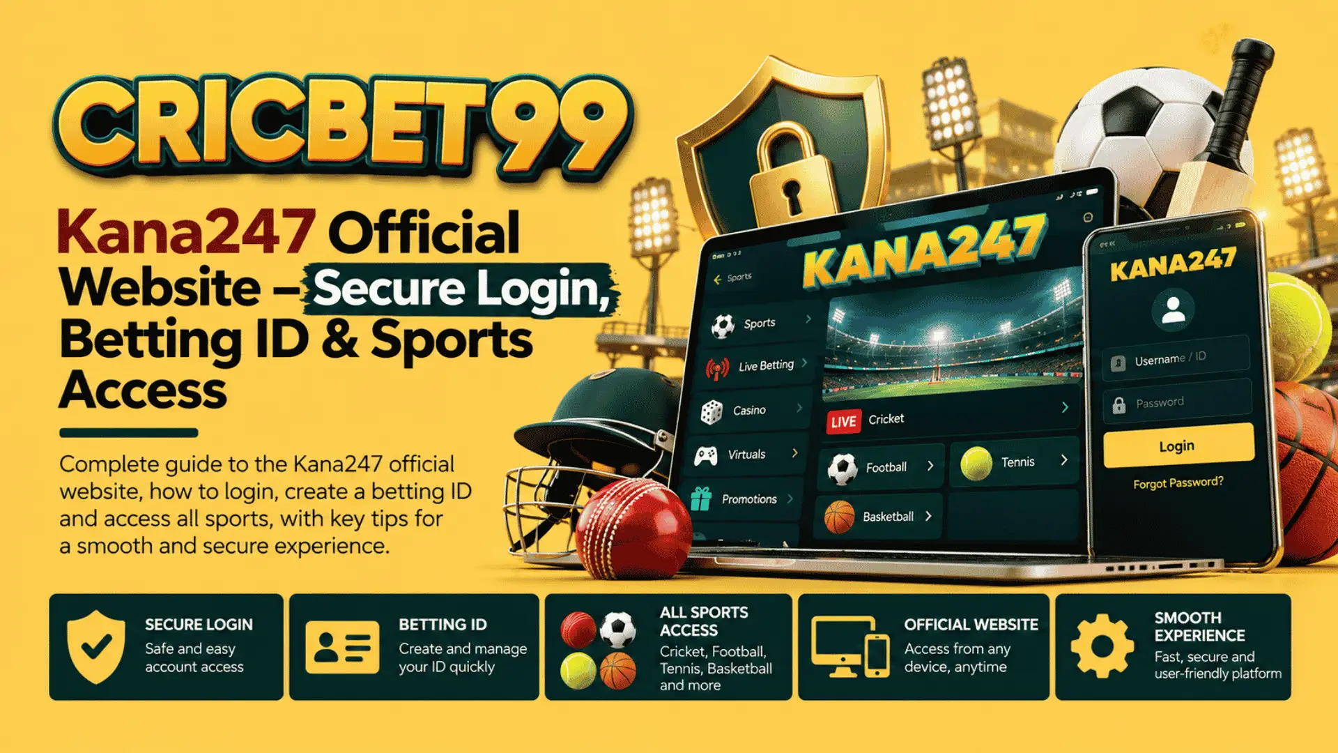 Kana247 Official Website – Secure Login, Betting ID & Sports Access