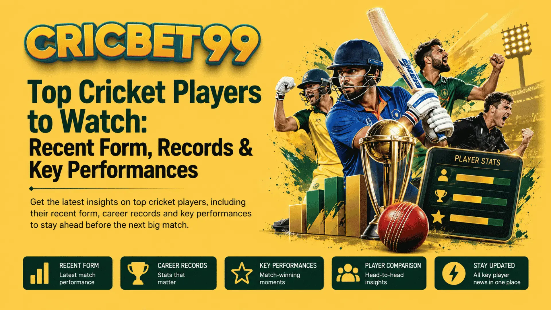 Top Cricket Players to Watch Recent Form, Records & Key Performances