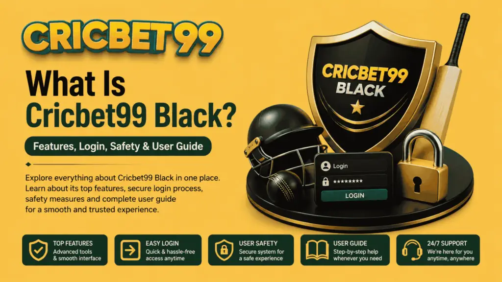 What Is Cricbet99 Black Features, Login, Safety & User Guide