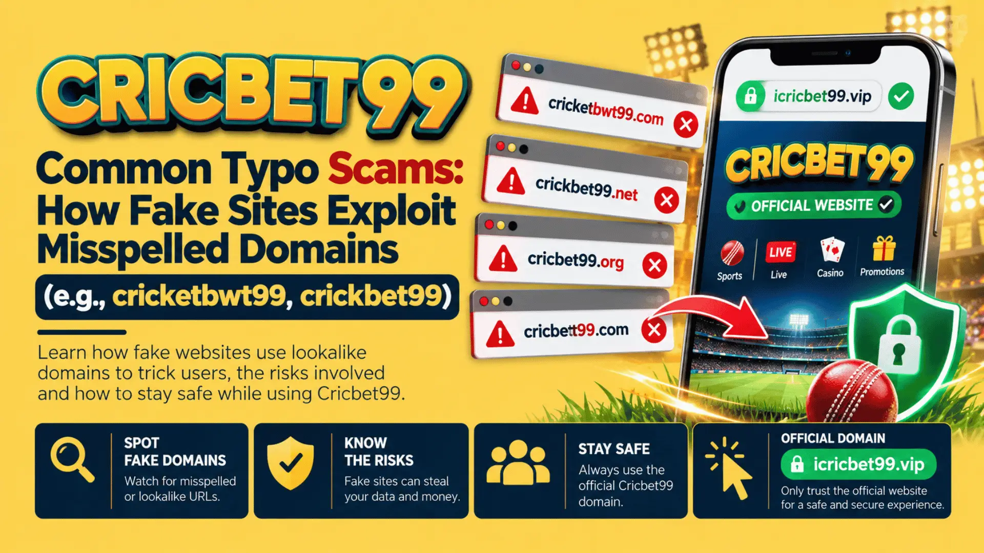 Common Typo Scams How Fake Sites Exploit Misspelled Domains (e.g., cricketbwt99, crickbet99)
