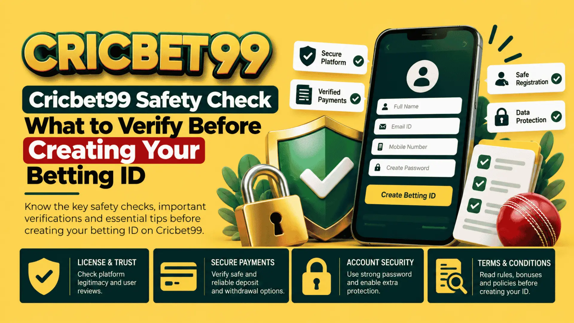 Cricbet99 Safety Check What to Verify Before Creating Your Betting ID
