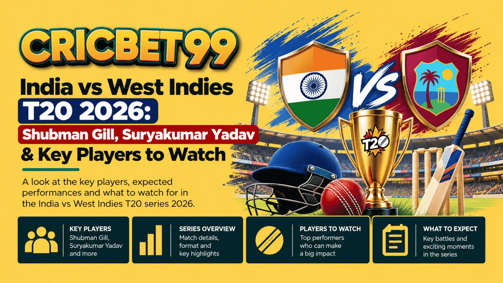 India vs West Indies T20 2026 Shubman Gill, Suryakumar Yadav & Key Players to Watch