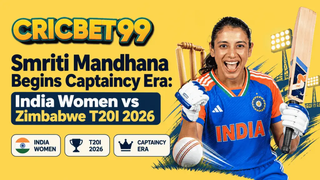 Smriti Mandhana Begins Captaincy Era India Women vs Zimbabwe T20I 2026