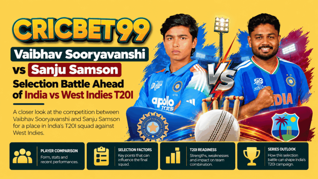 Vaibhav Sooryavanshi vs Sanju Samson Selection Battle Ahead of India vs West Indies T20I