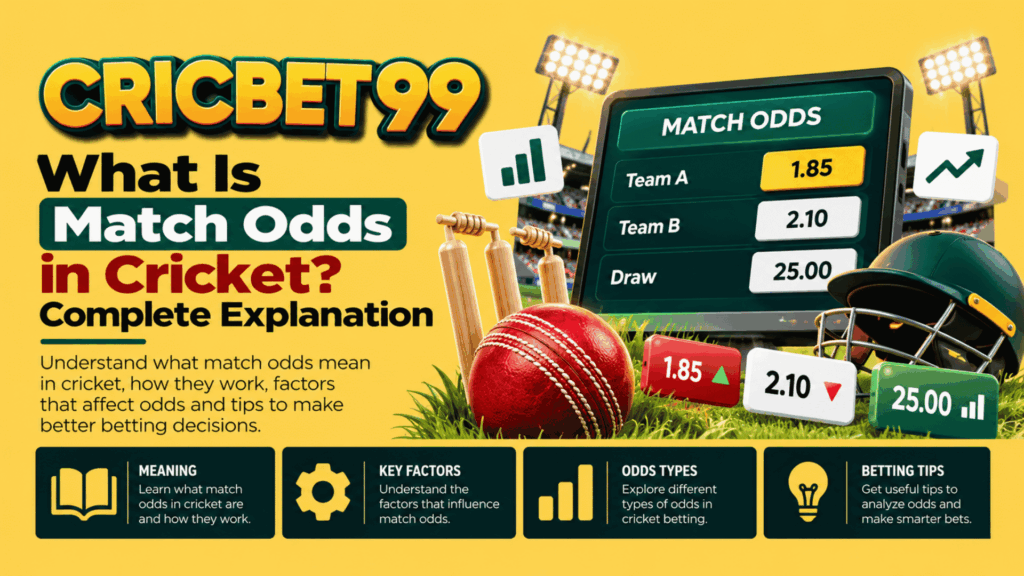 What Is Match Odds in Cricket Complete Explanation